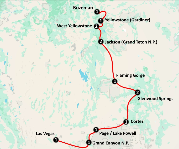 Groepsreis Amerika From Yellowstone to Grand Canyon kleine groep 2027.webp